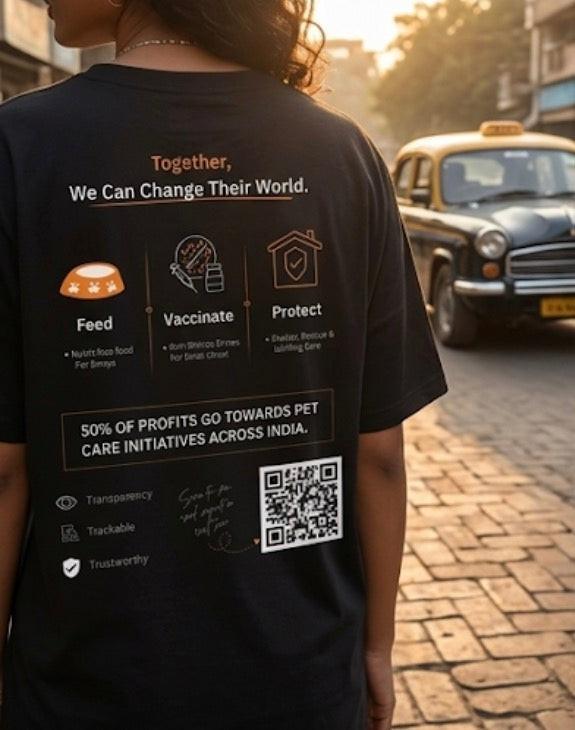 Be Their Voice Awareness T Shirt Back Close Up